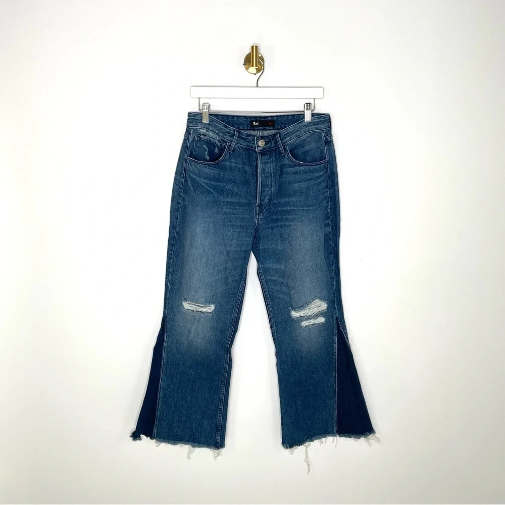 Jeans | 3x1 NYC for Free People Cropped Bootcut Gusset Patchwork 25